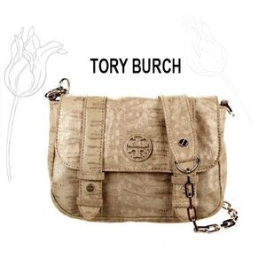 Tory Burch Embossed Leather Chain Small Shoulder Bag